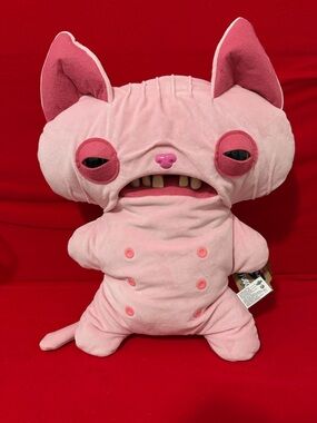 Fuggler Sphinx Big Fugg Hairless Cat Pink Flush Toy NWT
